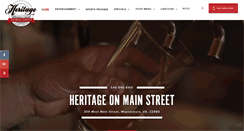 Desktop Screenshot of heritageonmainstreet.com